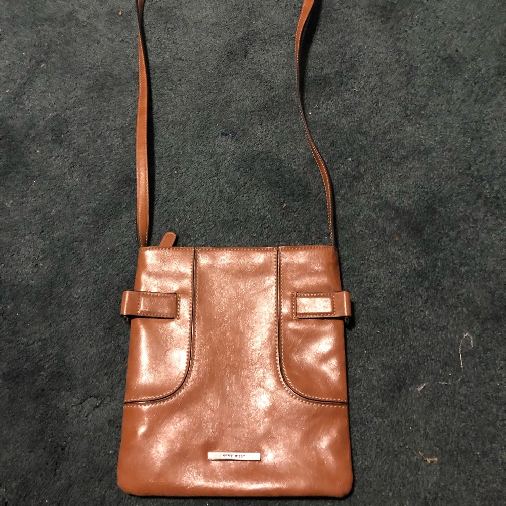 Brown Leather Nine West Crossbody